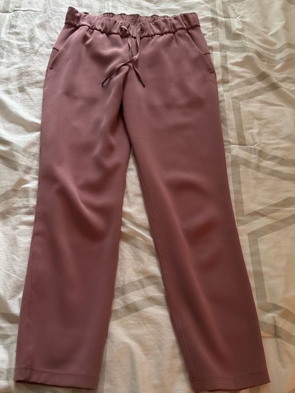 lululemon athletica on the fly pant. Cropped Drawstring Pants in Dusty Mauve